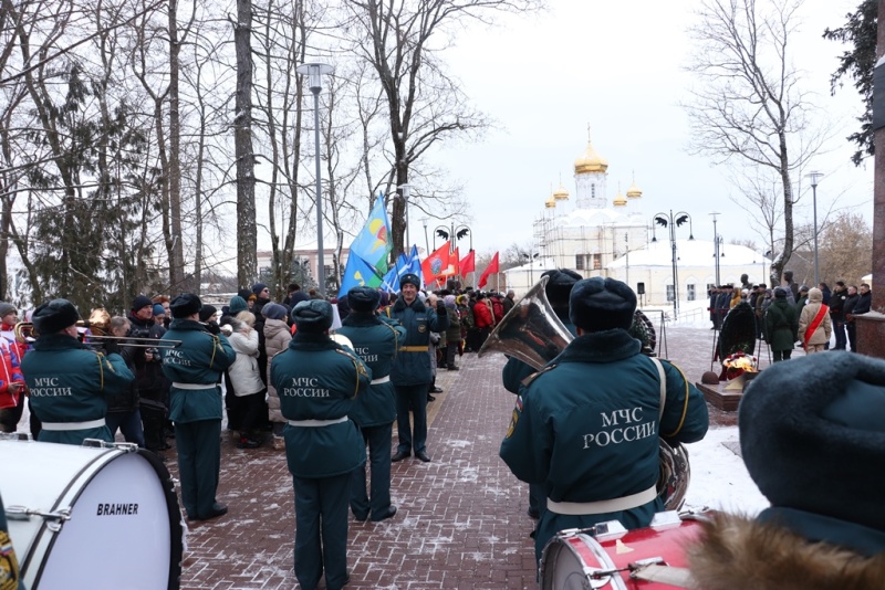 Митинг, посвященный 80-й годовщине освобождения Рузы от немецко-фашистских захватчиков.