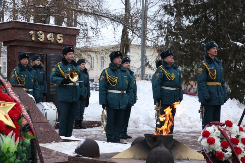 Митинг, посвященный 80-й годовщине освобождения Рузы от немецко-фашистских захватчиков.