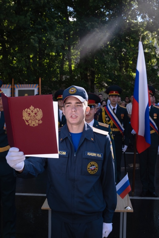 Торжественное мероприятие по приведению к Военной присяге вновь прибывшего пополнения.