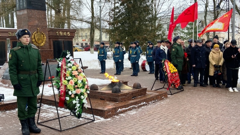 Митинг, посвященный 81-й годовщине освобождения города Рузы от немецко-фашистских захватчиков.