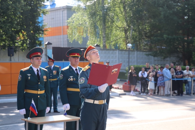 Торжественное мероприятие по приведению к военной присяге новобранцев.