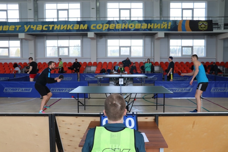 Соревнования в рамках спартакиады МЧС России по настольному теннису.