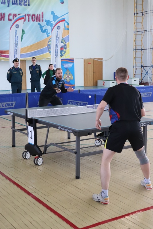 Соревнования в рамках спартакиады МЧС России по настольному теннису.