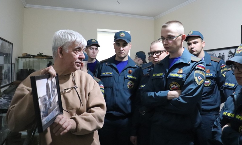 Военнослужащие по призыву посетили музей-клуб «Скирмановские высоты».