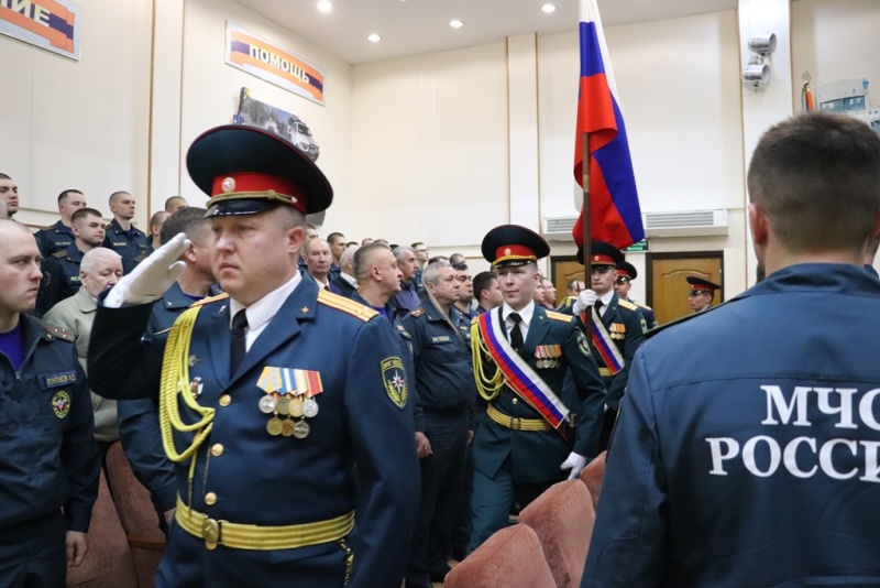 Торжественное мероприятие по случаю 71-й годовщины со дня образования ФГКУ «Рузский ЦОПУ МЧС России».