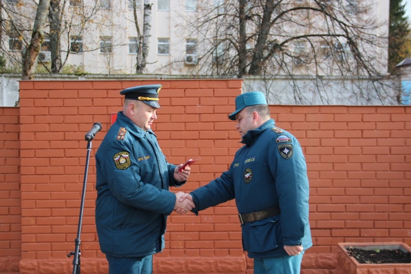 Торжественные мероприятия посвящённые 62-й годовщине образования Рузского ЦОПУ МЧС России